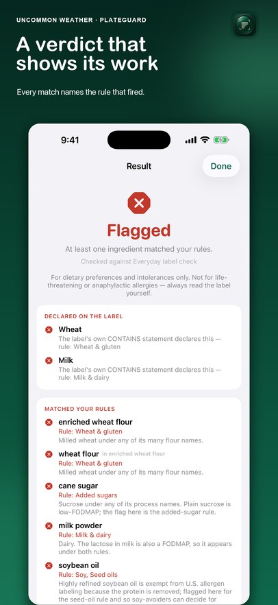 PlateGuard current App Store screen 1