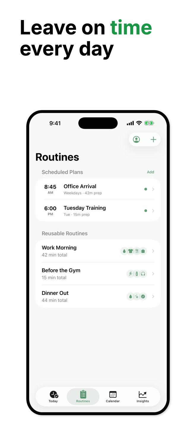 PrepClock current App Store screen 1