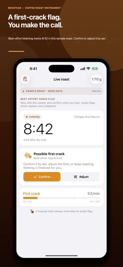 RoastEar current App Store screen 1