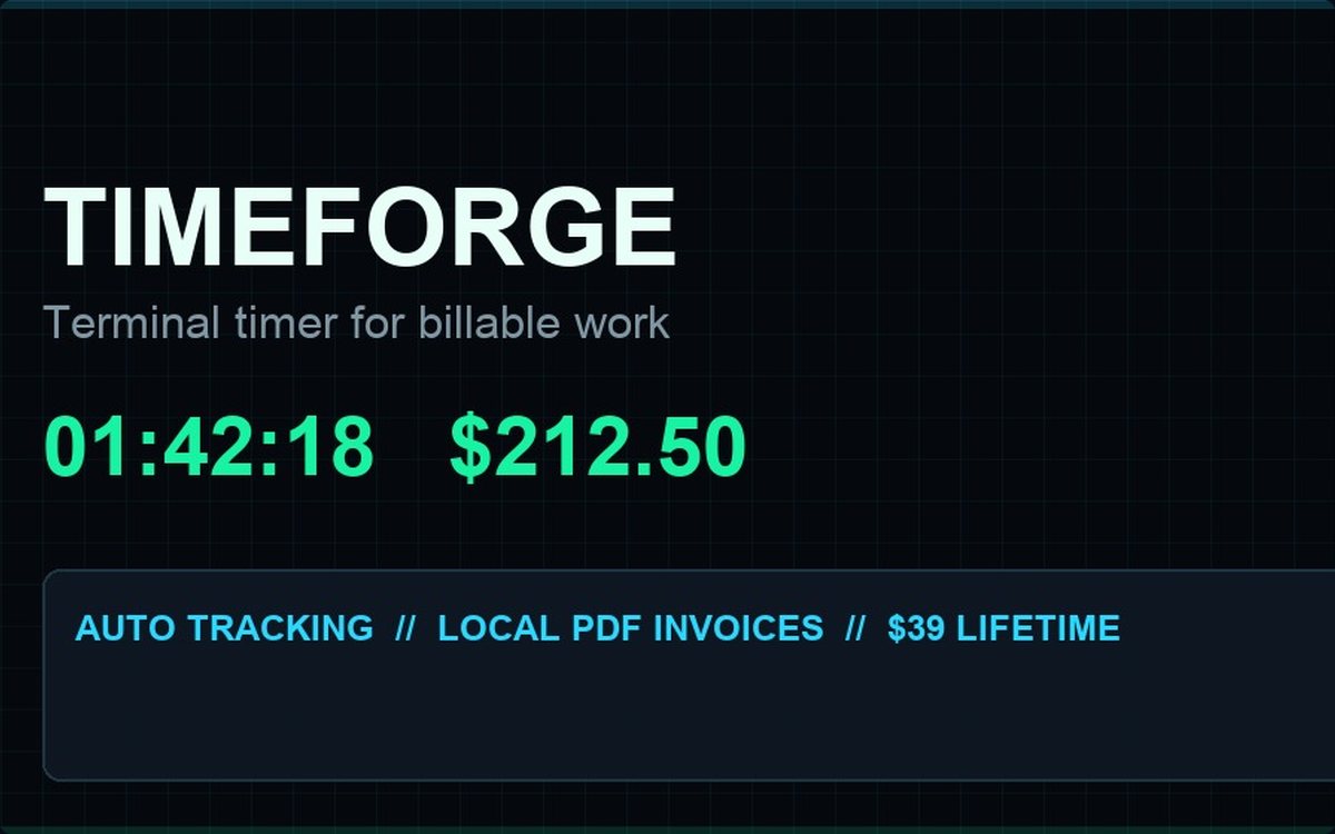 TimeForge, screen 2